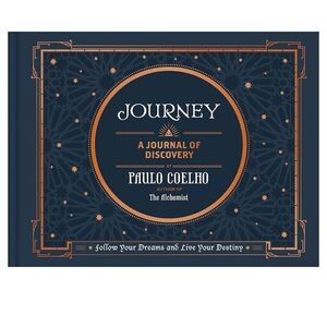PAULO COELHO A JOUNEY of DISCOVERY A GUIDED JOURNAL AUTHOR ALCHEMIST Blue